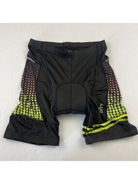 ZITY Cycling Shorts Men’s XL Padded Elastic Waist Drawstring Compression Black